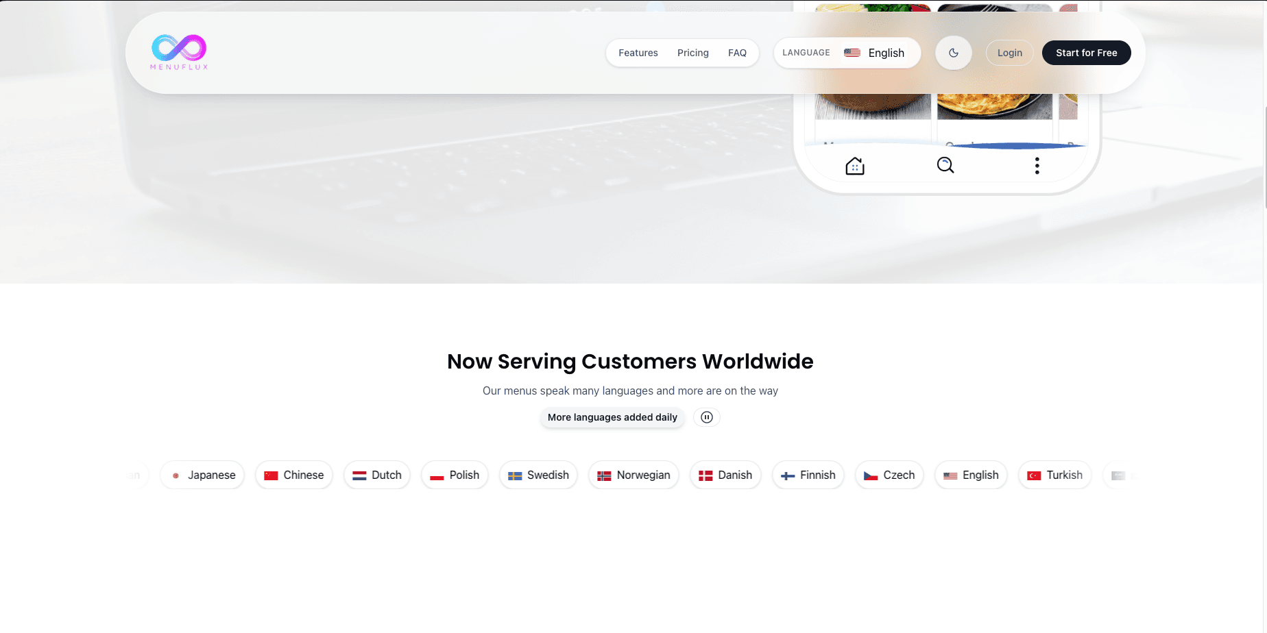 Basic Menu project preview
