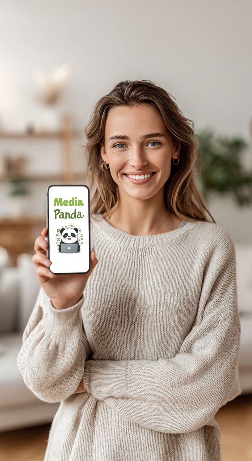 Warm editorial website layout detail